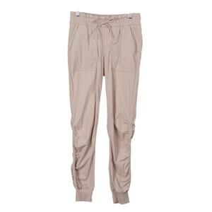 Lululemon Beyond The Studio Jogger Pants 6 Beige Elastic Waist Drawstring W5CZHS